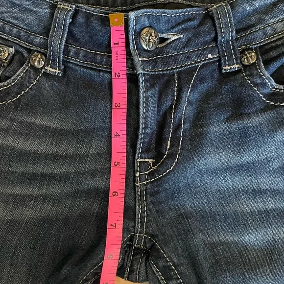 Miss Me Women's Embellished Blue Boot Cut Jeans - Picture 10 of 15